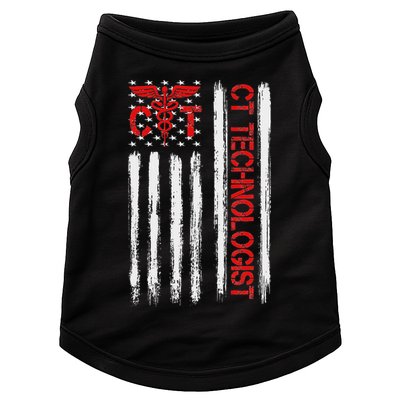 Ct Scan Technologist American Flag Patriotic Radiology Doggie Tank