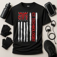 Ct Scan Technologist American Flag Patriotic Radiology Cooling Performance Crew T-Shirt