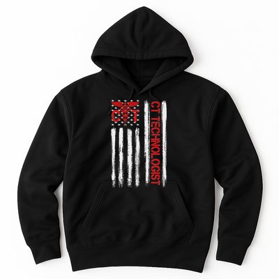 Ct Scan Technologist American Flag Patriotic Radiology Hoodie