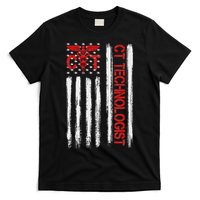 Ct Scan Technologist American Flag Patriotic Radiology T-Shirt