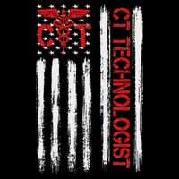 Ct Scan Technologist American Flag Patriotic Radiology 16 in Basic Backpack