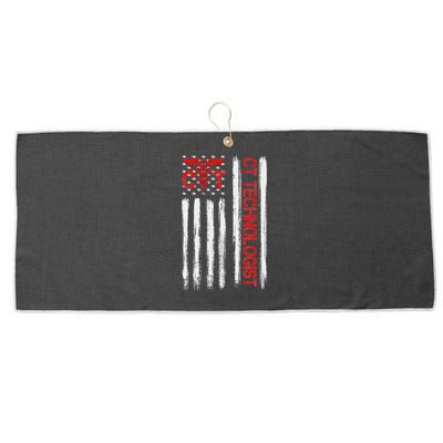 Ct Scan Technologist American Flag Patriotic Radiology Large Microfiber Waffle Golf Towel