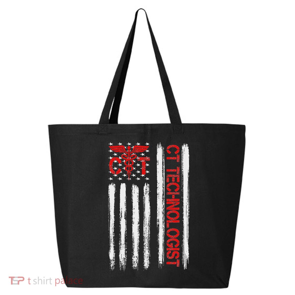 Ct Scan Technologist American Flag Patriotic Radiology 25L Jumbo Tote