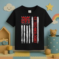 Ct Scan Technologist American Flag Patriotic Radiology Toddler T-Shirt