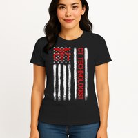 Ct Scan Technologist American Flag Patriotic Radiology Womens T-Shirt