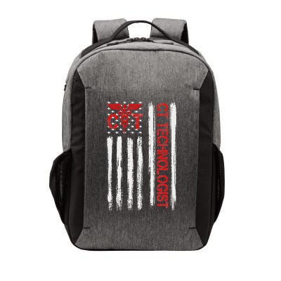 Ct Scan Technologist American Flag Patriotic Radiology Vector Backpack