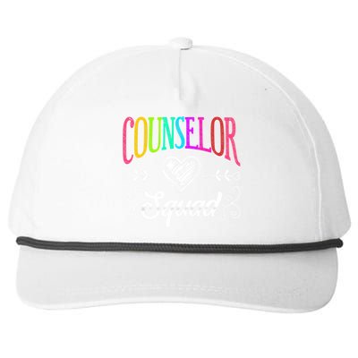 Counselor Squad Teacher Back To School Snapback Five-Panel Rope Hat