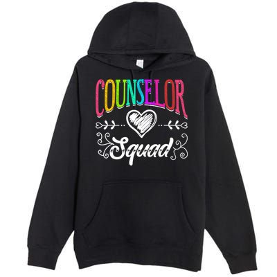 Counselor Squad Teacher Back To School Premium Pullover Hoodie