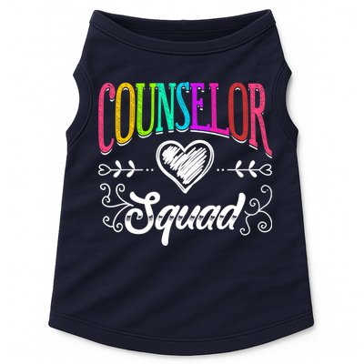 Counselor Squad Teacher Back To School Doggie Tank