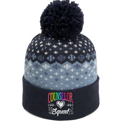 Counselor Squad Teacher Back To School The Baniff Cuffed Pom Beanie