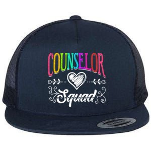 Counselor Squad Teacher Back To School Flat Bill Trucker Hat