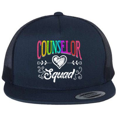 Counselor Squad Teacher Back To School Flatbill Hat