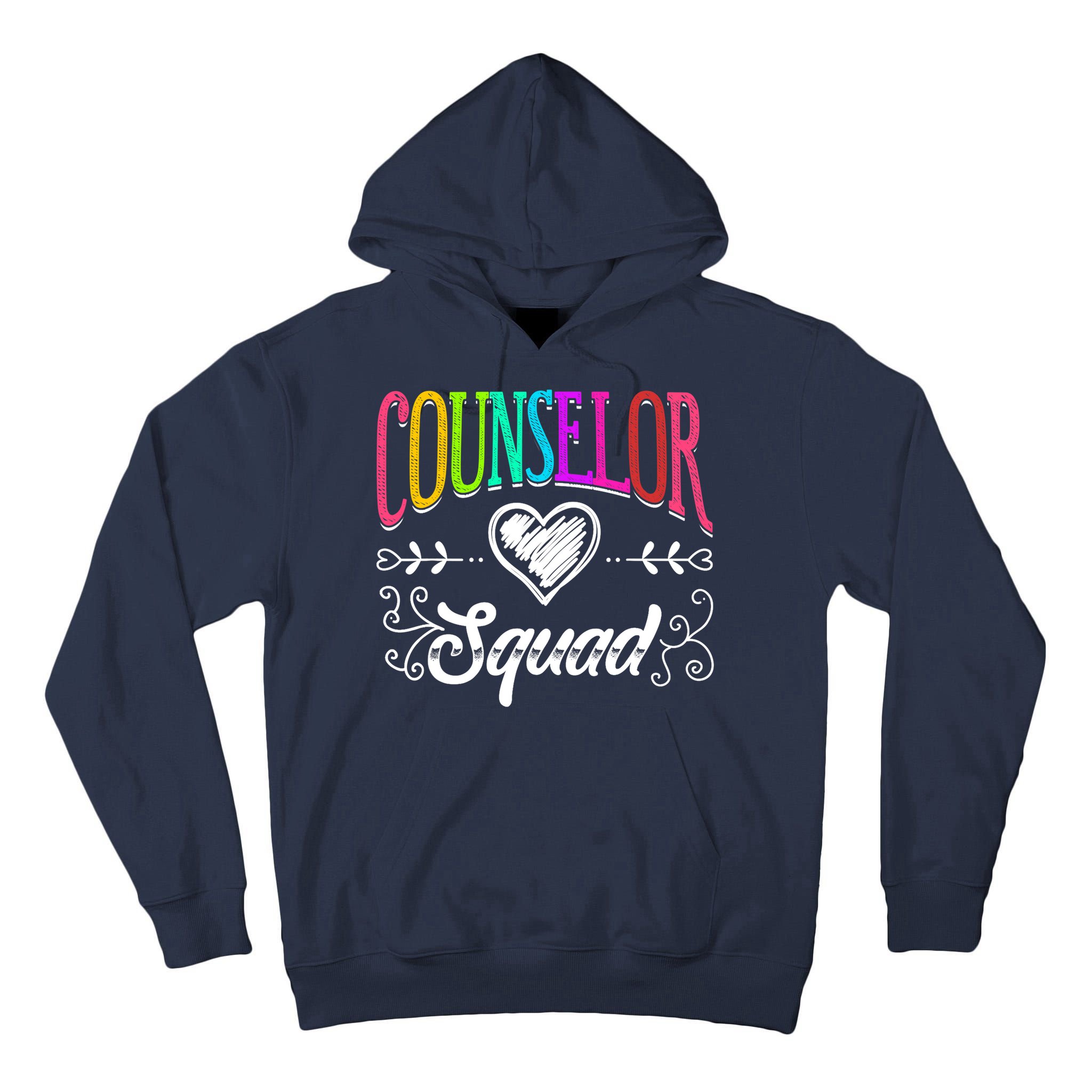 Counselor Squad Teacher Back To School Tall Hoodie