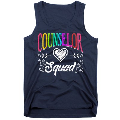 Counselor Squad Teacher Back To School Tank Top