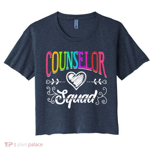 Counselor Squad Teacher Back To School Crop Top