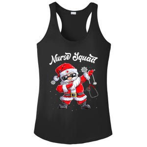 Christmas Scrub Tops Dabbing Santa Scrubs Nurse Squad Gift Ladies PosiCharge Competitor Racerback Tank