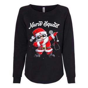 Christmas Scrub Tops Dabbing Santa Scrubs Nurse Squad Gift Womens California Wash Sweatshirt