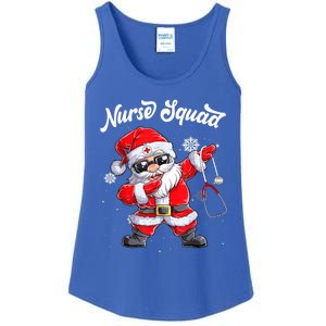 Christmas Scrub Tops Dabbing Santa Scrubs Nurse Squad Gift Ladies Essential Tank