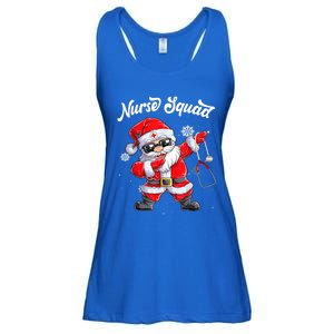 Christmas Scrub Tops Dabbing Santa Scrubs Nurse Squad Gift Ladies Essential Flowy Tank