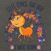 Cute Since The Day I Was Born Cotton Canvas Backpack