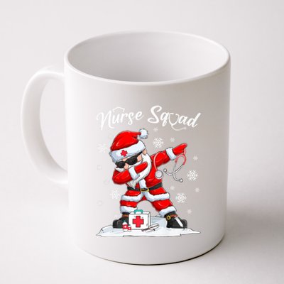 Christmas Scrub Tops Dabbing Santa Scrubs Nurse Squad Gift Coffee Mug