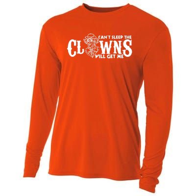 Cant Sleep The Clowns Will Get Me Cooling Performance Long Sleeve Crew