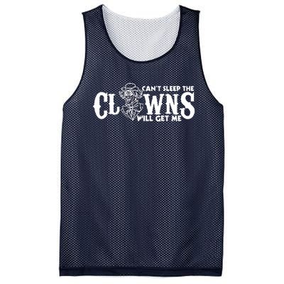 Cant Sleep The Clowns Will Get Me Mesh Reversible Basketball Jersey Tank