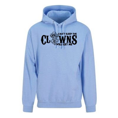 Cant Sleep The Clowns Will Get Me Unisex Surf Hoodie