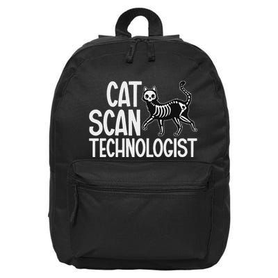 Cat Scan Technologist Ct Tech Computed Tomography Tech 16 in Basic Backpack