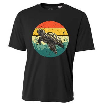 Cool Sea Turtle For Tortoise Sea Animal Zookeeper Cooling Performance Crew T-Shirt