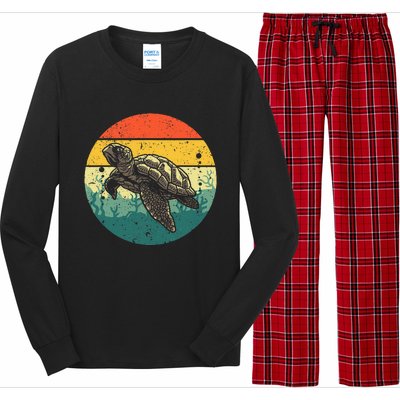 Cool Sea Turtle For Tortoise Sea Animal Zookeeper Long Sleeve Pajama Set