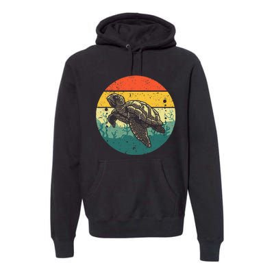 Cool Sea Turtle For Tortoise Sea Animal Zookeeper Premium Hoodie