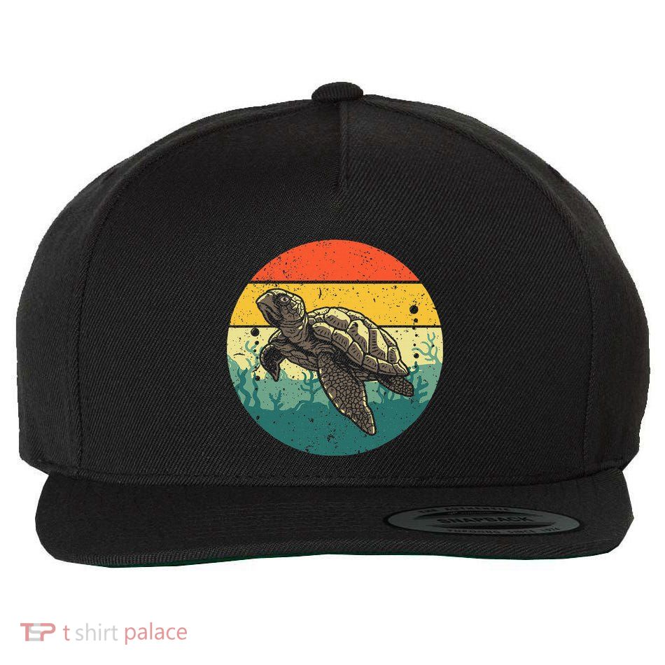 Cool Sea Turtle For Tortoise Sea Animal Zookeeper Wool Snapback Cap
