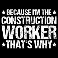 Construction Site Thats Why Construction Worker Funny Gift Cooling Performance Crew T-Shirt
