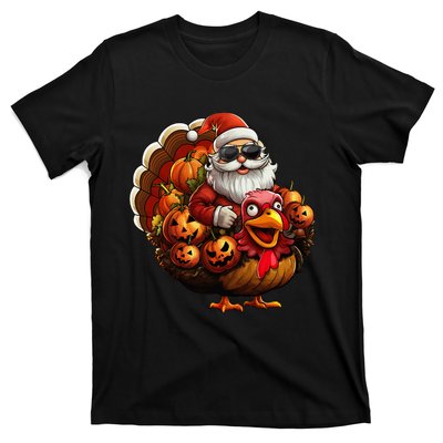 Christmas Santa Thanksgiving Turkey Halloween Pumpkin T-Shirt