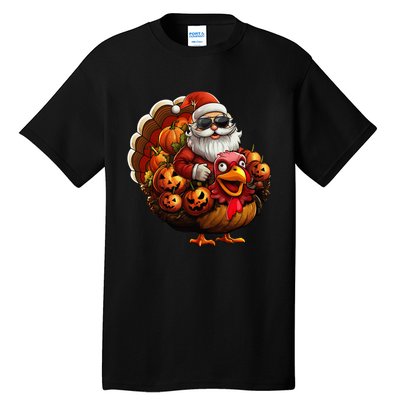 Christmas Santa Thanksgiving Turkey Halloween Pumpkin Tall T-Shirt