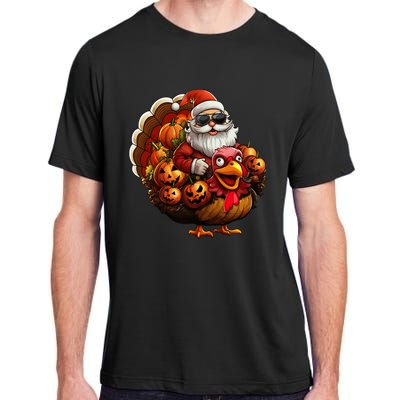 Christmas Santa Thanksgiving Turkey Halloween Pumpkin Adult ChromaSoft Performance T-Shirt