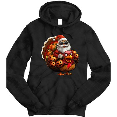 Christmas Santa Thanksgiving Turkey Halloween Pumpkin Tie Dye Hoodie