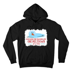 Christmas Surviving Teacher Life Meltdown Xmas Hoodie