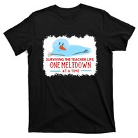 Christmas Surviving Teacher Life Meltdown Xmas T-Shirt