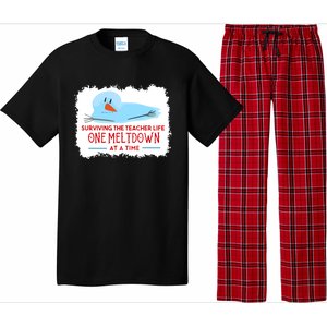 Christmas Surviving Teacher Life Meltdown Xmas Pajama Set