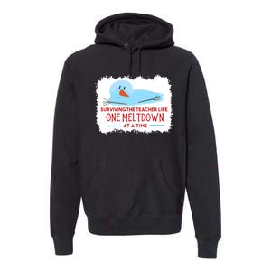 Christmas Surviving Teacher Life Meltdown Xmas Premium Hoodie