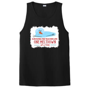 Christmas Surviving Teacher Life Meltdown Xmas PosiCharge Competitor Tank