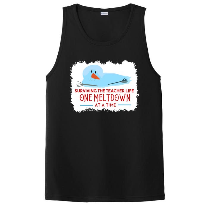 Christmas Surviving Teacher Life Meltdown Xmas PosiCharge Competitor Tank