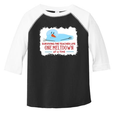 Christmas Surviving Teacher Life Meltdown Xmas Toddler Fine Jersey T-Shirt