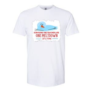 Christmas Surviving Teacher Life Meltdown Xmas Softstyle CVC T-Shirt