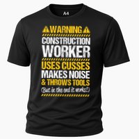 Construction Site Throws Tools Construction Worker Gift Cooling Performance Crew T-Shirt