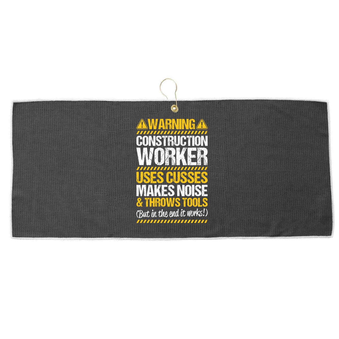 Construction Site Throws Tools Construction Worker Gift Large Microfiber Waffle Golf Towel