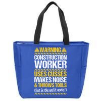 Construction Site Throws Tools Construction Worker Gift Zip Tote Bag