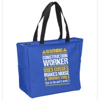 Construction Site Throws Tools Construction Worker Gift Zip Tote Bag